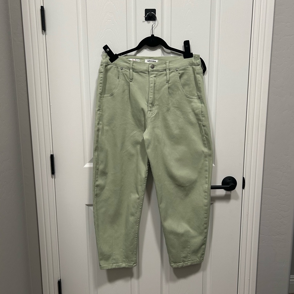 Vigoss High Rise Women Jeans in Light Green